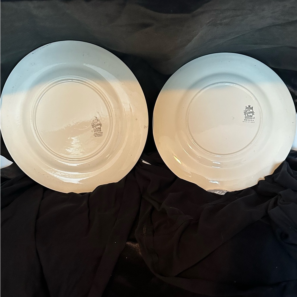 Set of Imperial Salem China Co warranted 23 Karat Gold Made in USA